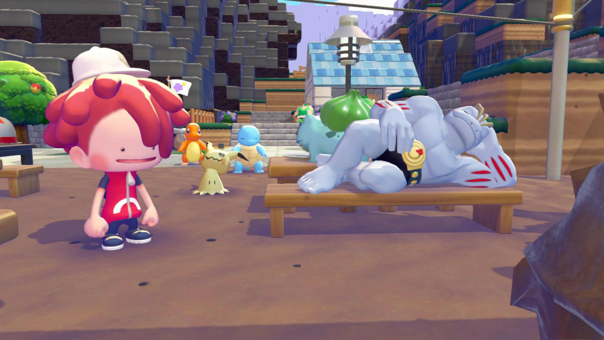 Pokemon Sleeping in the wild